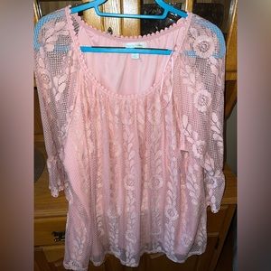 Pink Lace blouse